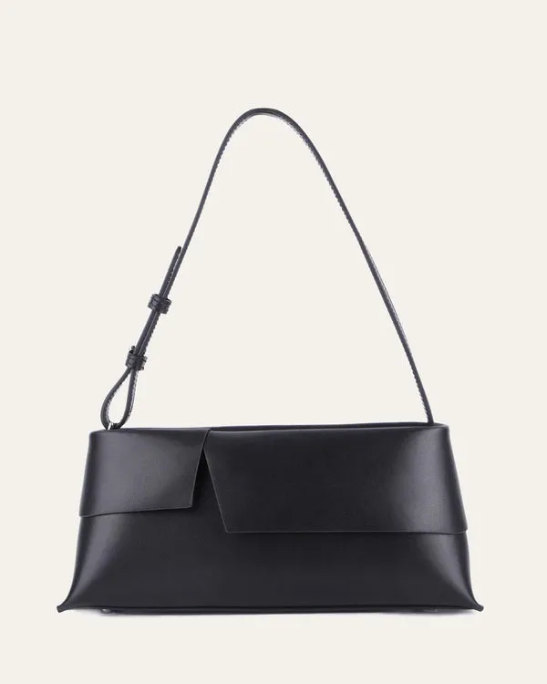 Cyrus shoulder bag black leather