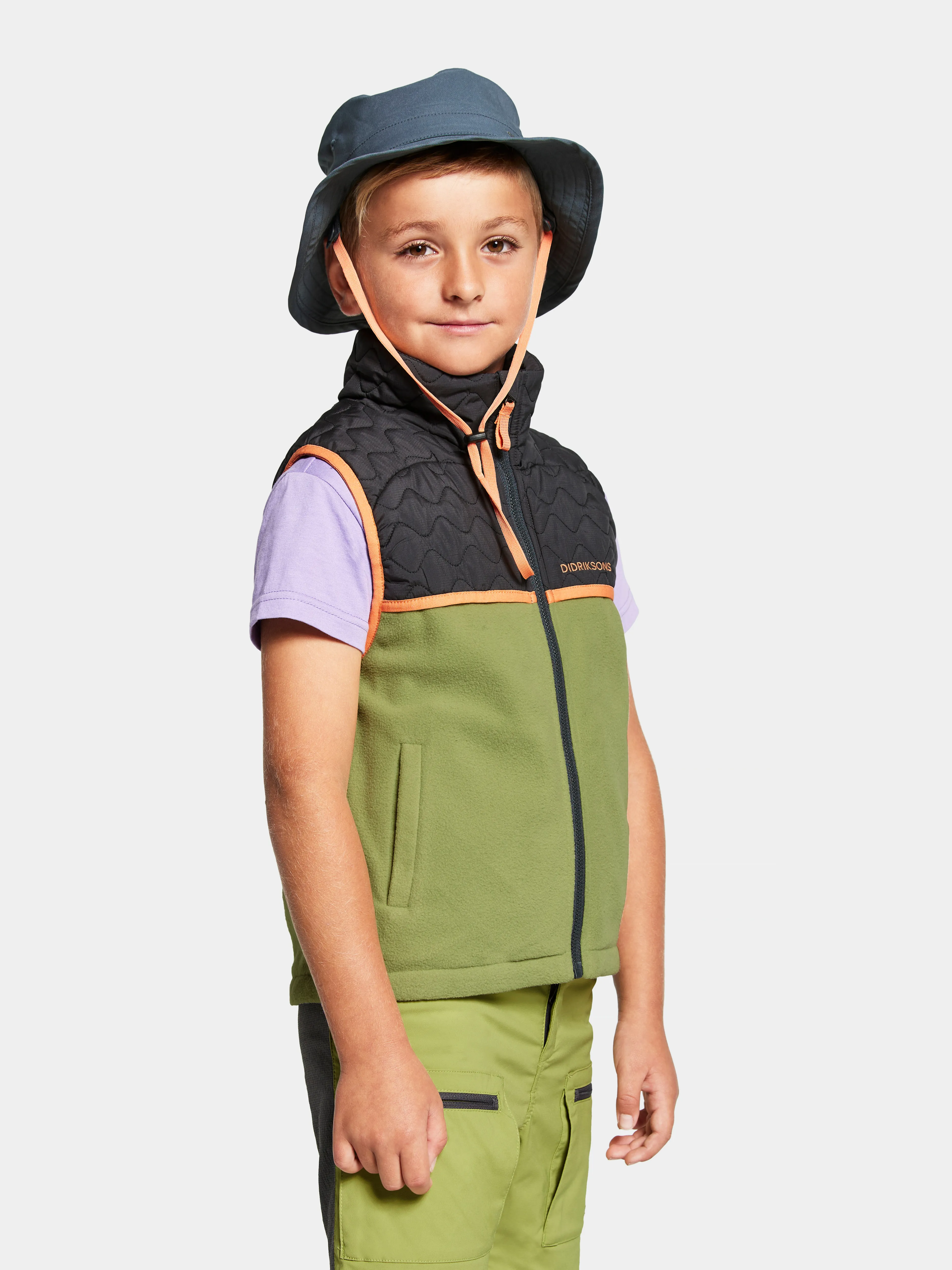 Didriksons Kids' Tistel Vest Fern Green | Buy Didriksons Kids' Tistel Vest Fern Green here | Outnorth