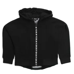 Dkny Black Zip Up Hoodie For Teen And Girl