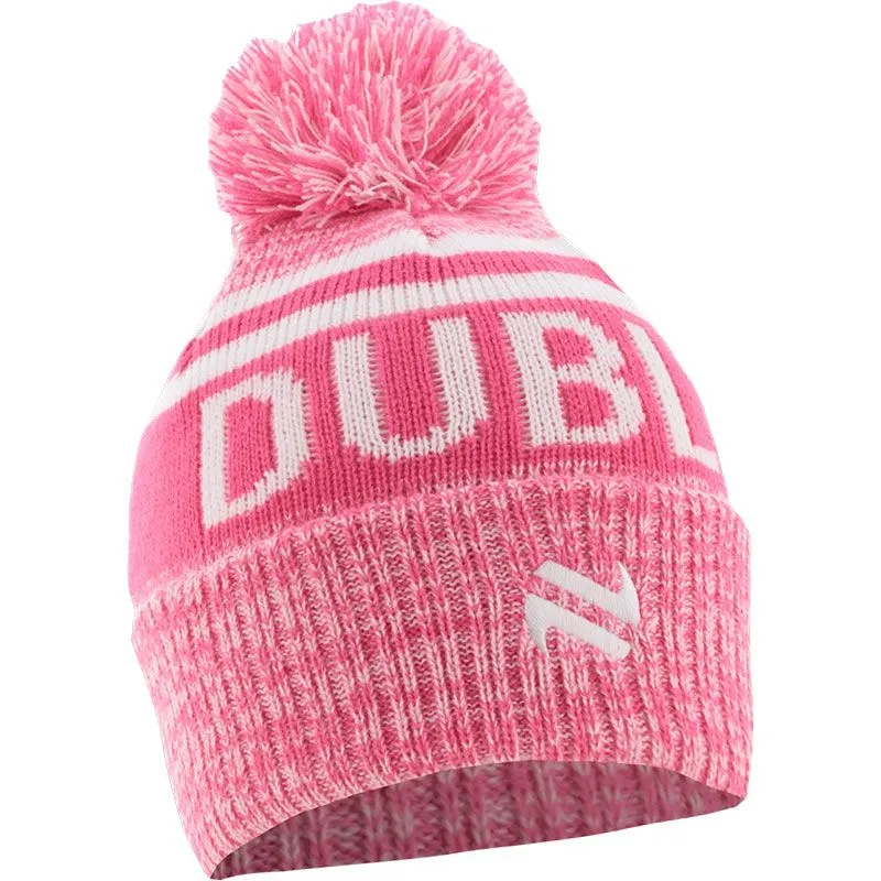 Dublin Bobble Hat Pink / White