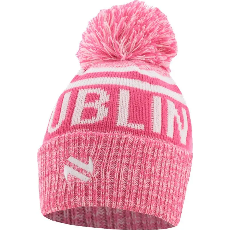 Dublin Bobble Hat Pink / White