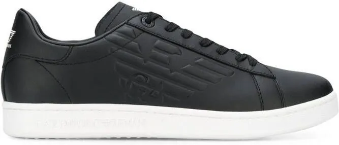 Ea7 Emporio Ar i logo low-top sneakers Black