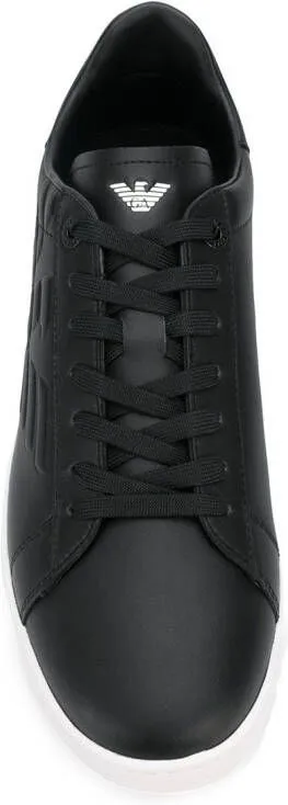 Ea7 Emporio Ar i logo low-top sneakers Black