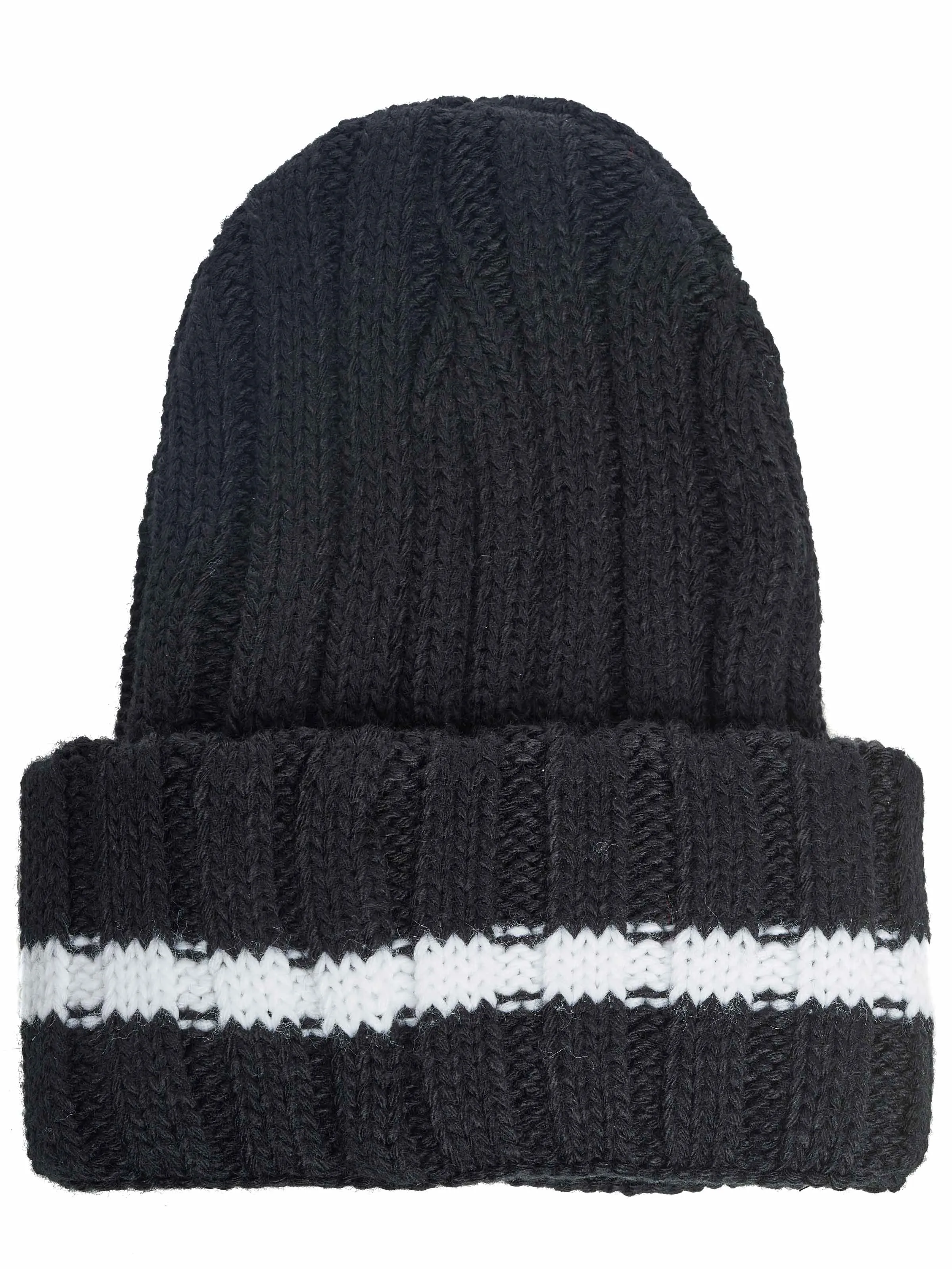 EA7 Emporio Armani knitted hat black