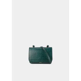 Embossed leather shoulder bag