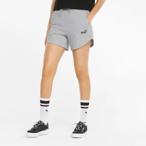 Essentials High Waist Shorts Women | Light Gray Heather | PUMA Shop All Puma | PUMA 