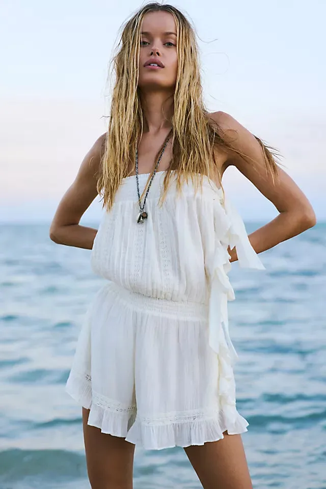 Feelin' Fancy Romper - Ivory