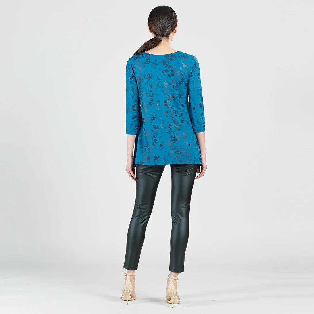 Foil Knit - Parachute Hem Tunic - Abstract Splatter - Final Sale!