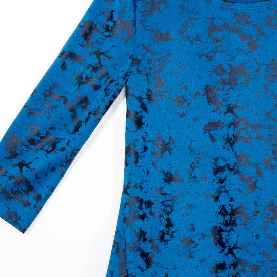 Foil Knit - Parachute Hem Tunic - Abstract Splatter - Final Sale!