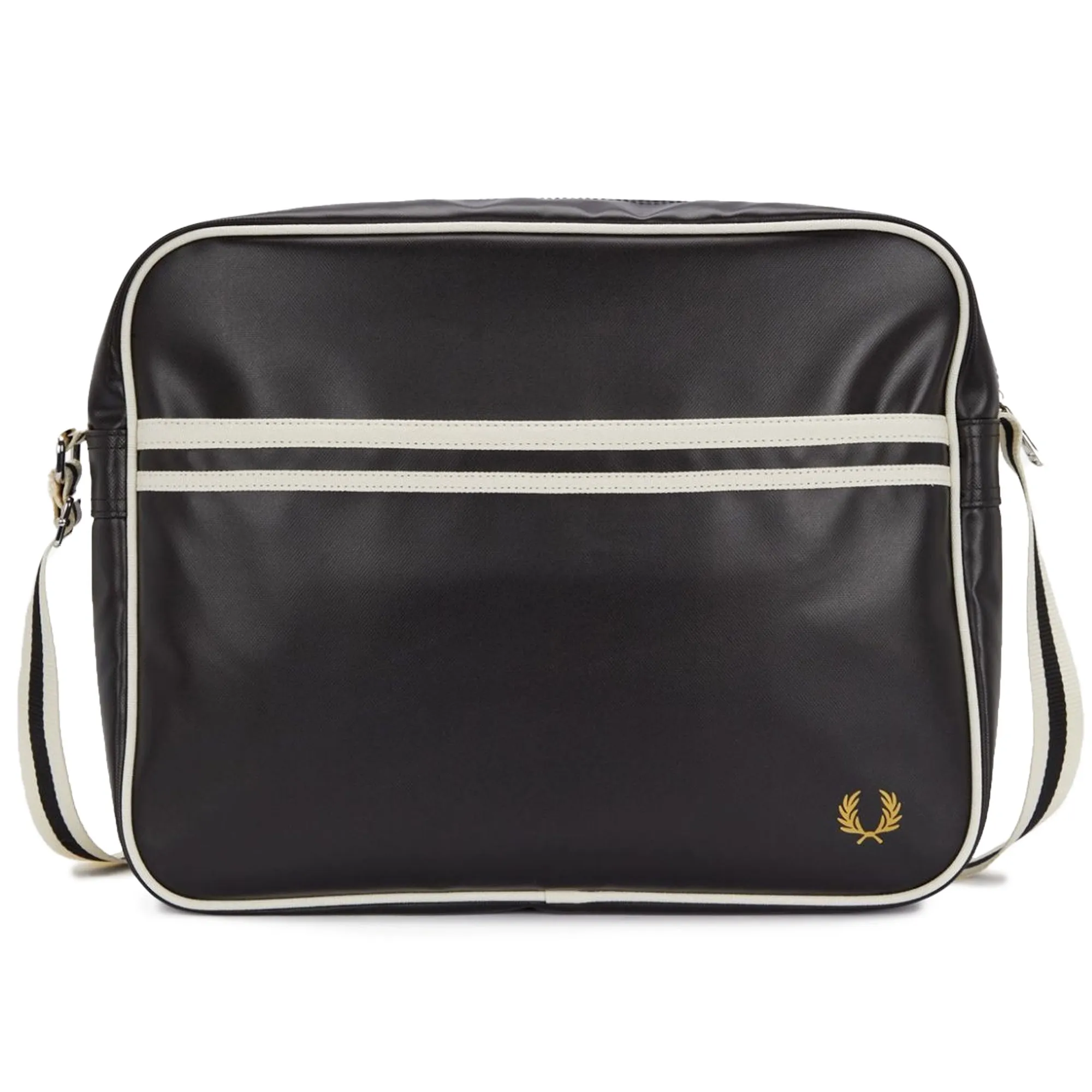 Fred Perry  Classic Shoulder Bag - Black and Ecru