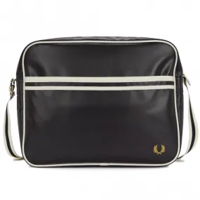 Fred Perry  Classic Shoulder Bag - Black and Ecru