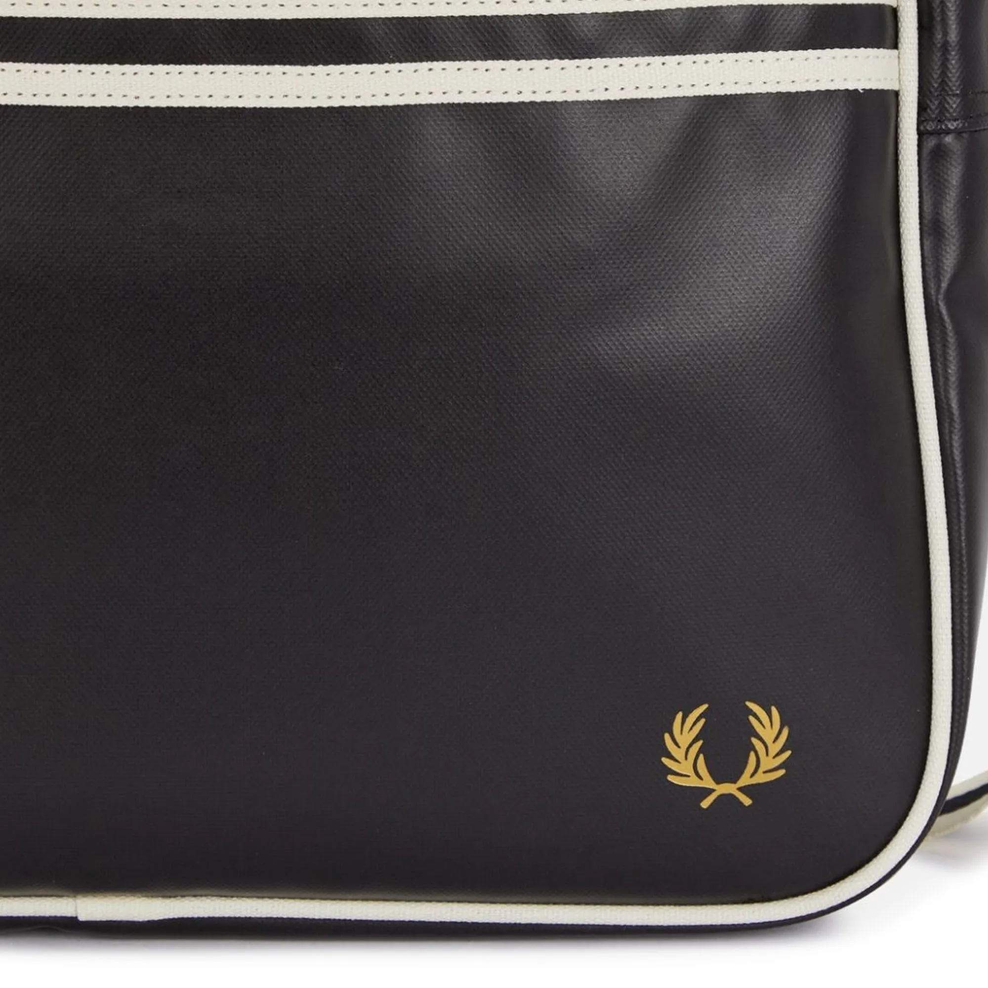 Fred Perry  Classic Shoulder Bag - Black and Ecru