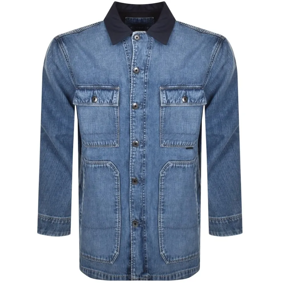 G Star Raw Chore Workwear Jacket Blue