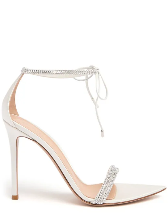 Gianvito Rossi   105mm Montecarlo satin & crystal sandals 