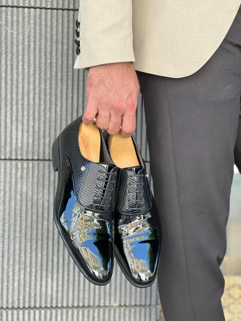 Giovanni Mannelli Black Classic Shiny Shoes