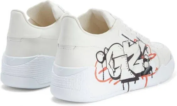 Giuseppe Zanotti Talon graffiti-print low-top sneakers White