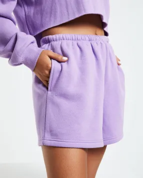 GP Co. Basics Fleece Gym Shorts Purple