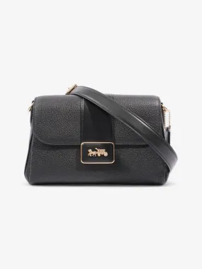 Grace Shoulder Bag Black Grained Leather