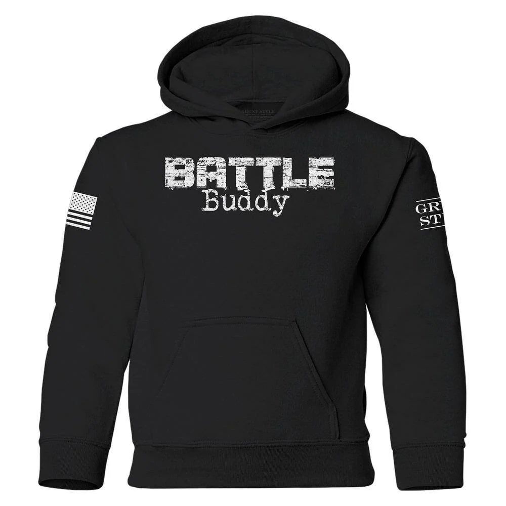 Grunt Style Youth Battle Buddy Hoodie in Black