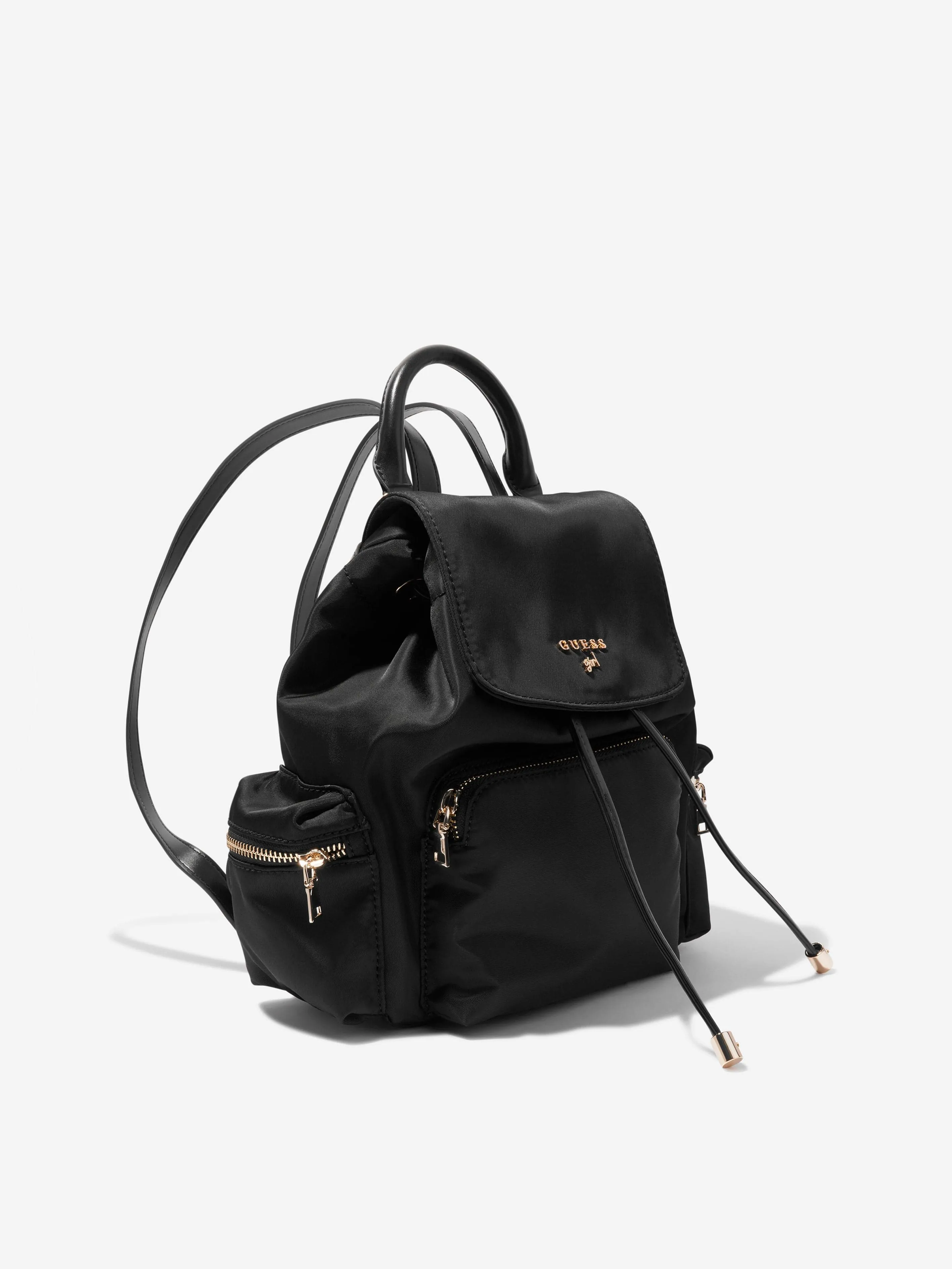 Guess Girls Branded Backpack in Black