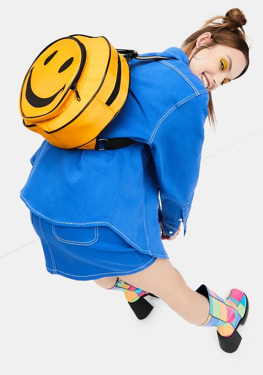 Happy To Be Here Circle Backpack-