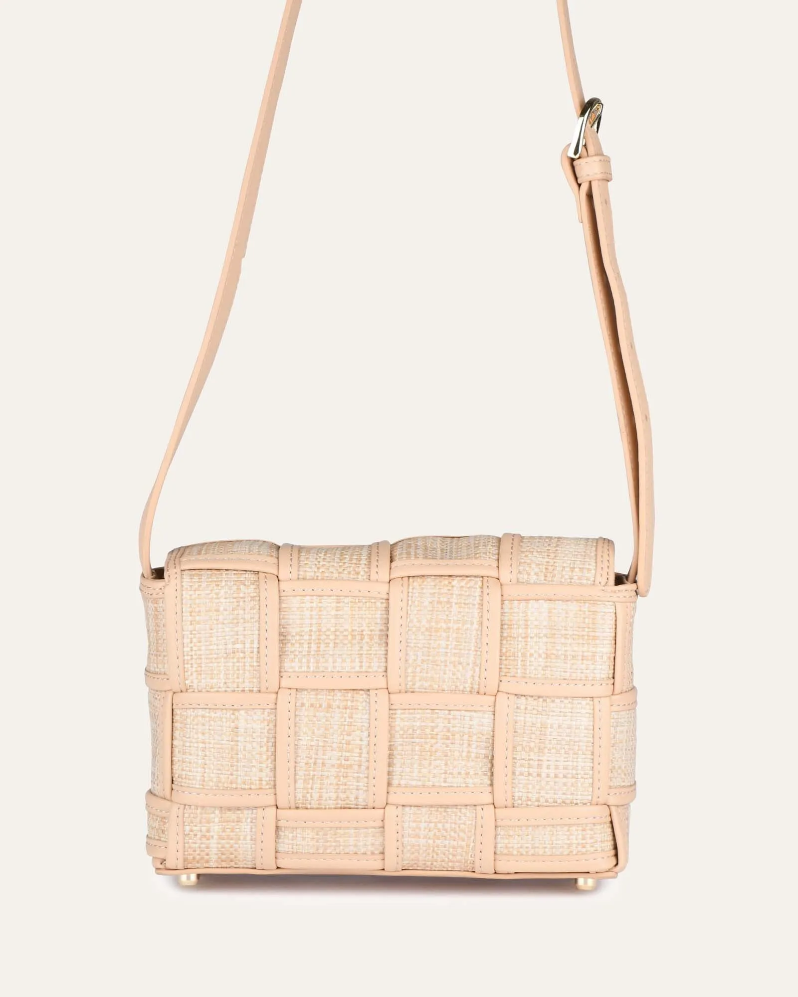 Honey cross body bag natural raffia