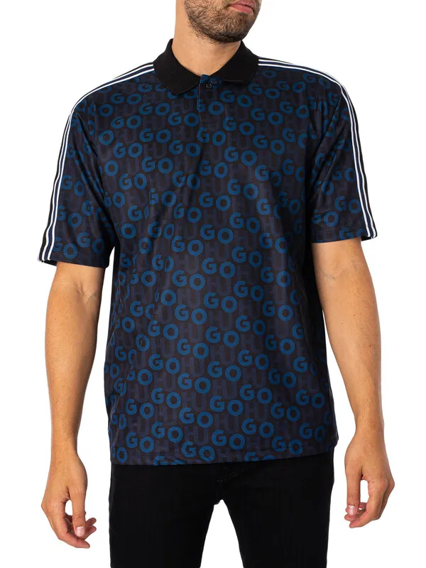 HUGO Dunlun Polo Shirt - Dark Blue