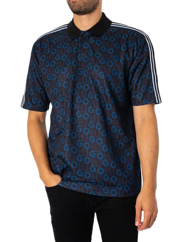 HUGO Dunlun Polo Shirt - Dark Blue