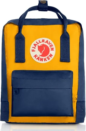 Kanken Mini Backpack Navy/Warm Yellow