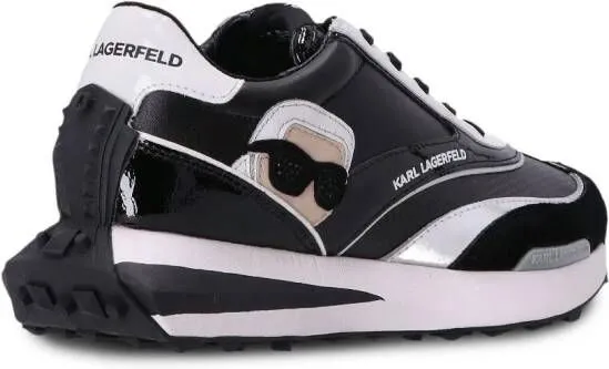 Karl Lagerfeld Zone Karl leather low-top sneakers Black