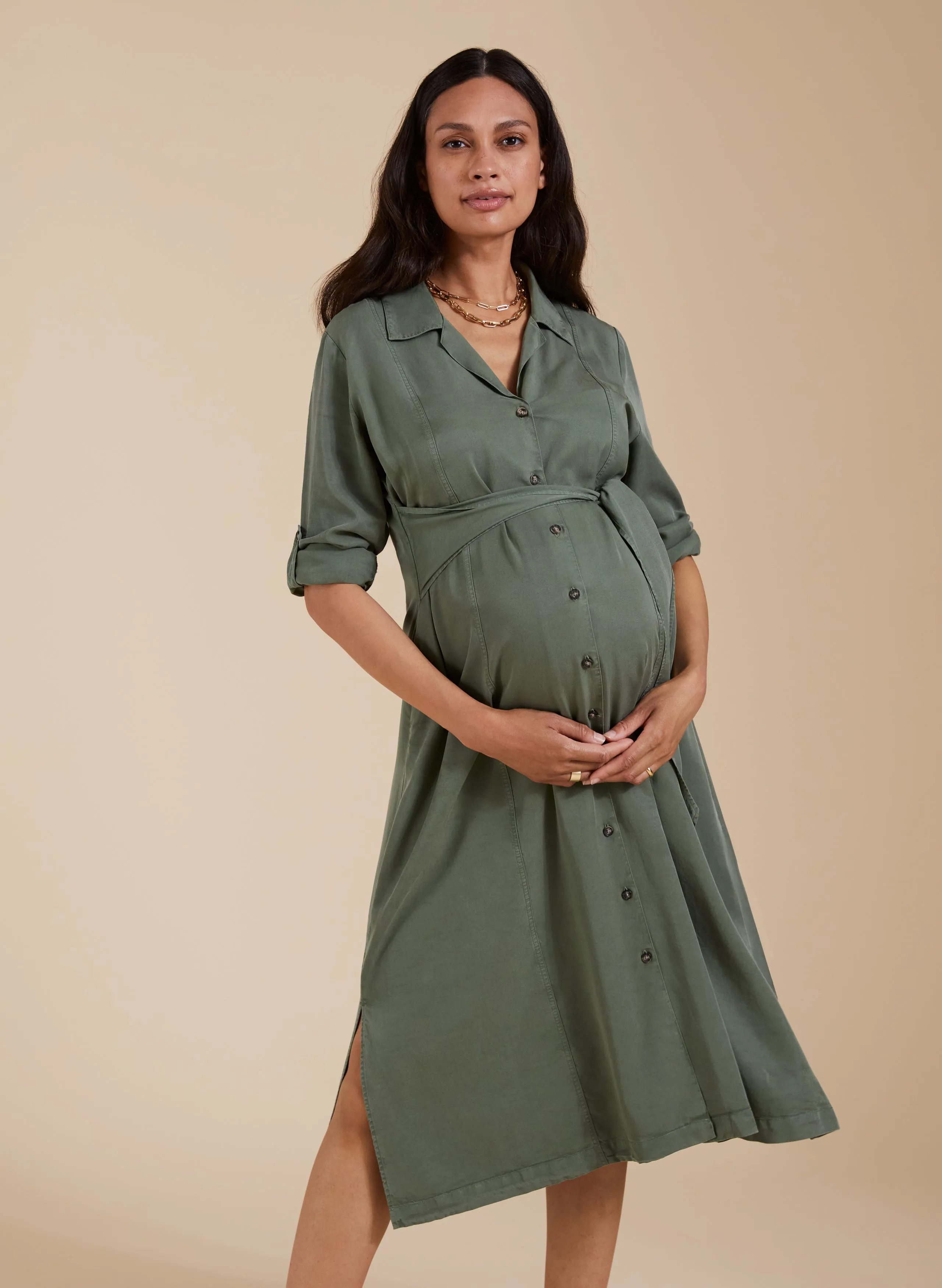 Kelsy Maternity Dress with TENCEL