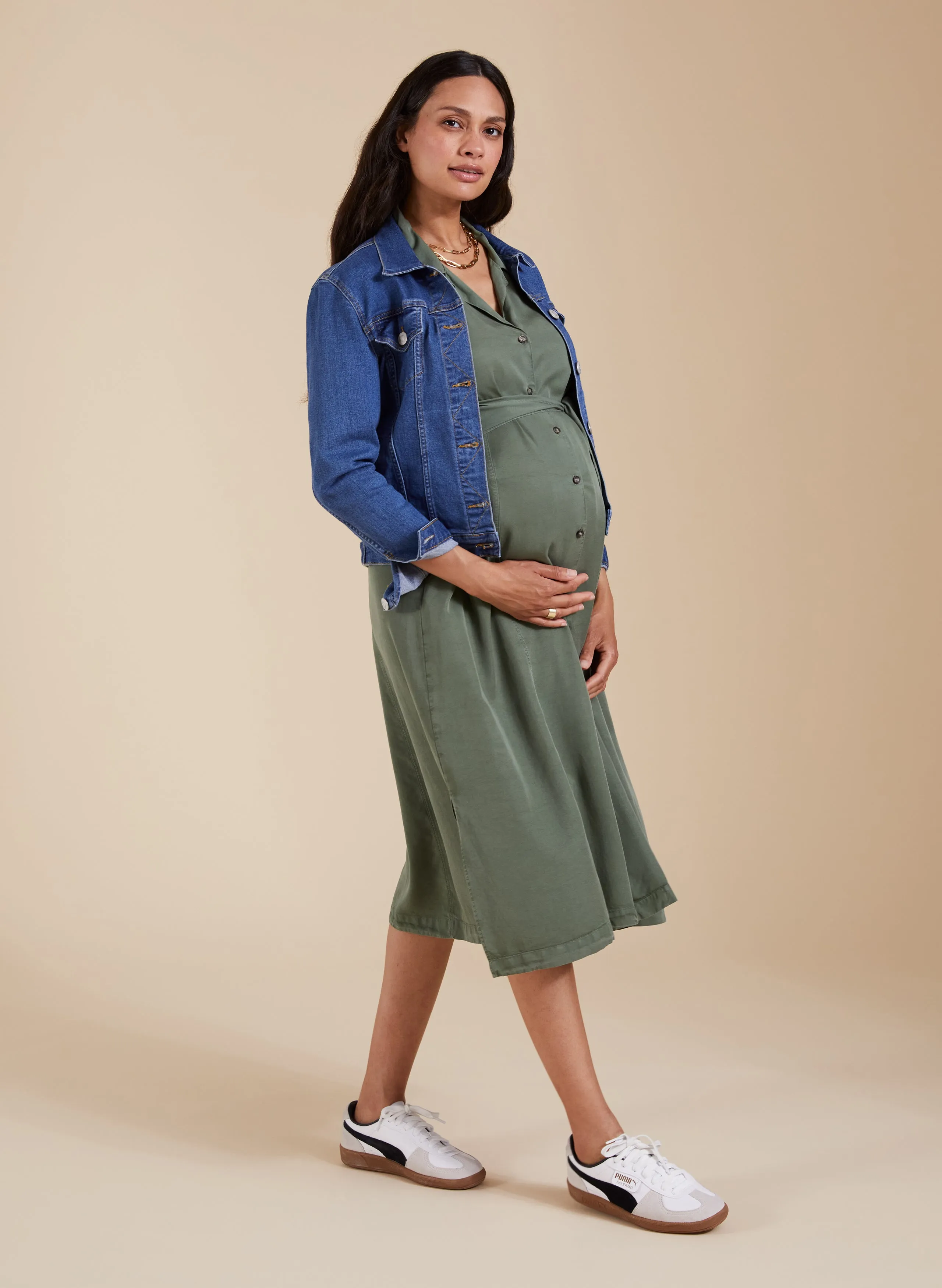 Kelsy Maternity Dress with TENCEL