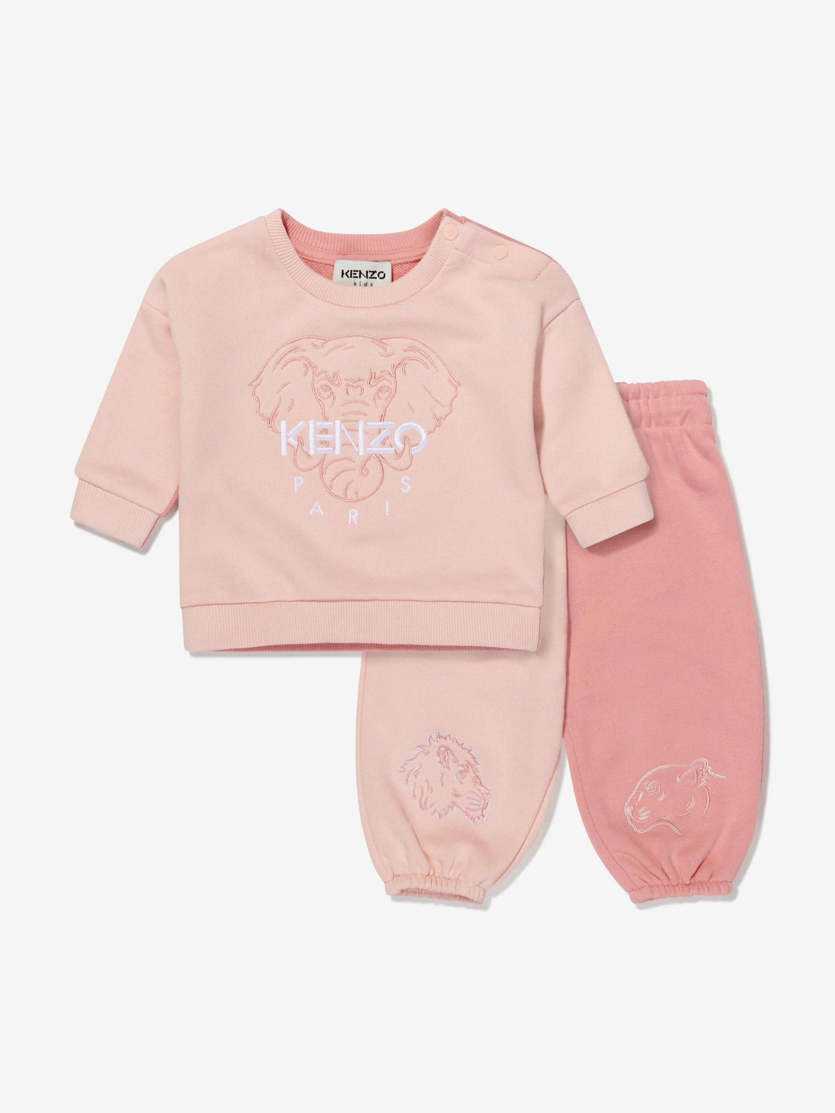 KENZO Baby Girls Colourblock Reversible Tracksuit