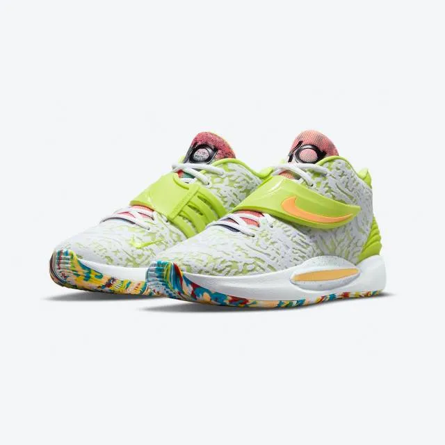 Kevin Durant x Nike KD 14 EP XIV (Cyber White/ Lime Gree...