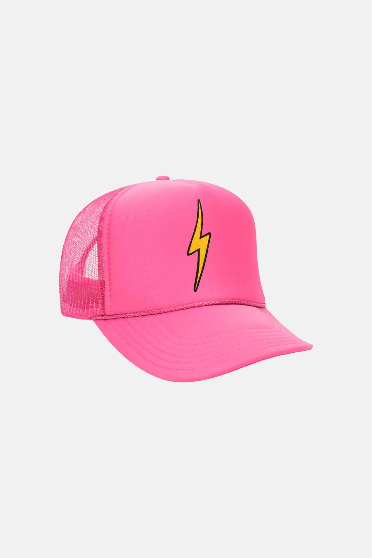 Kids Bolt Vintage Trucker Hat Neon Pink