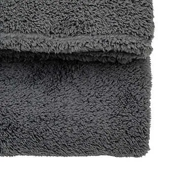 Kilburn & Scott Charcoal Borg Fleece Throw | Kaleidoscope