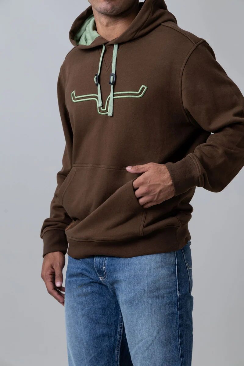 Kimes Ranch Men's Fast Talker Hoodie in Dark Brown