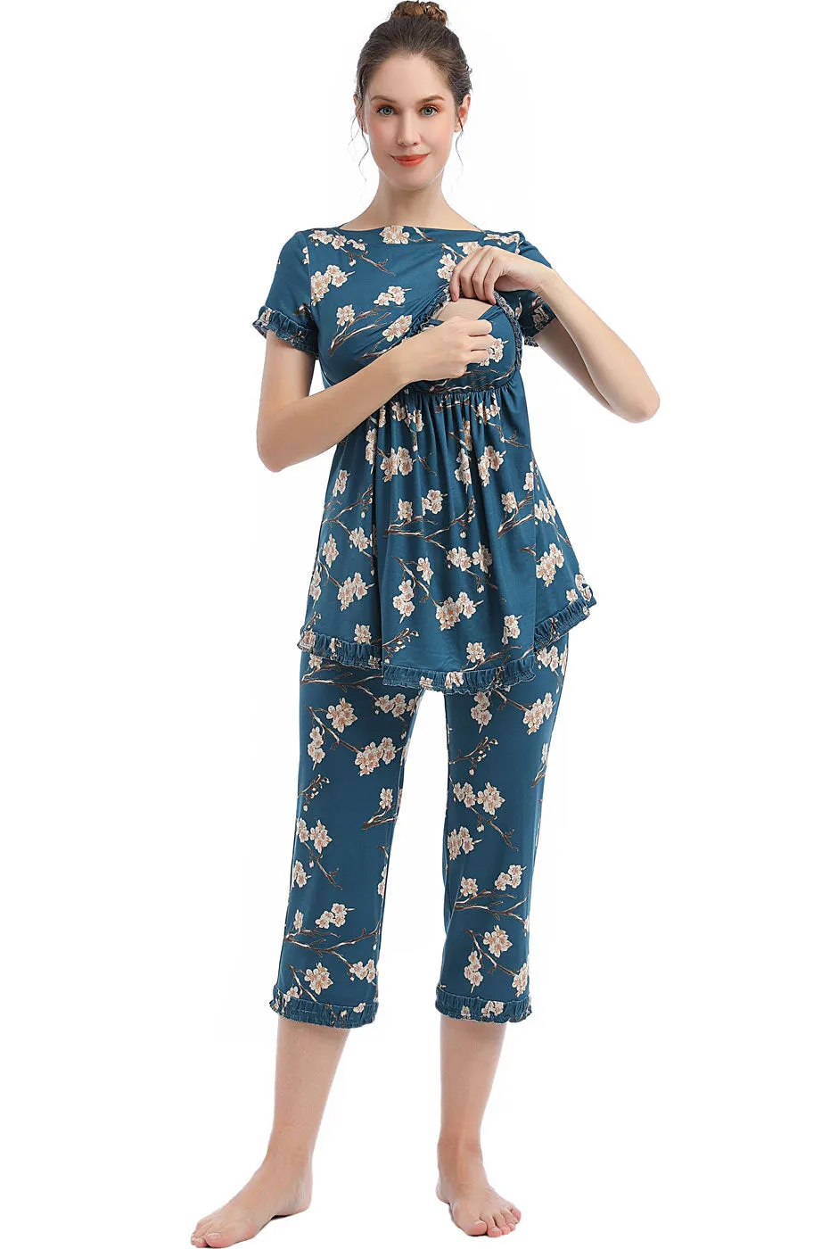 Kimi + Kai Maternity Zadie Nursing PJ Set