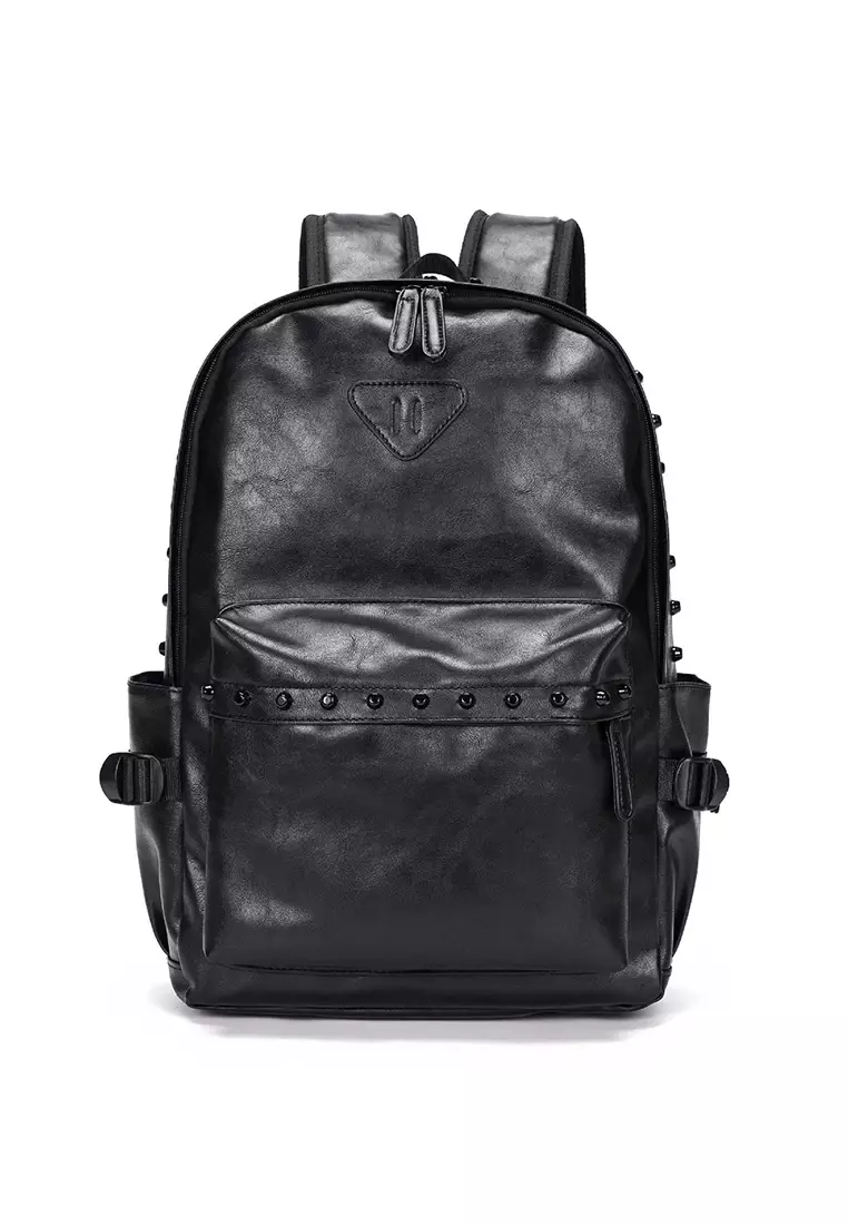 Lara Men's Rivet Backpack - Black