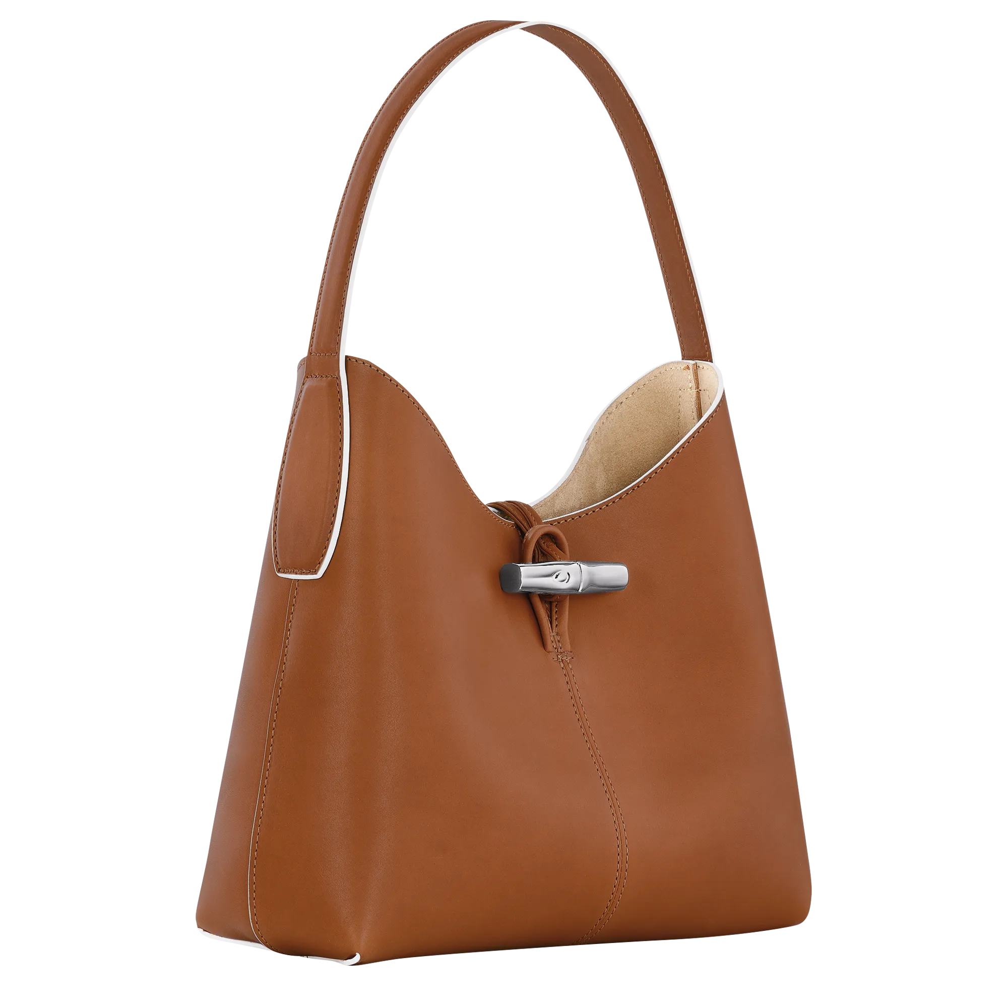 Le Roseau M Hobo bag Cognac - Leather