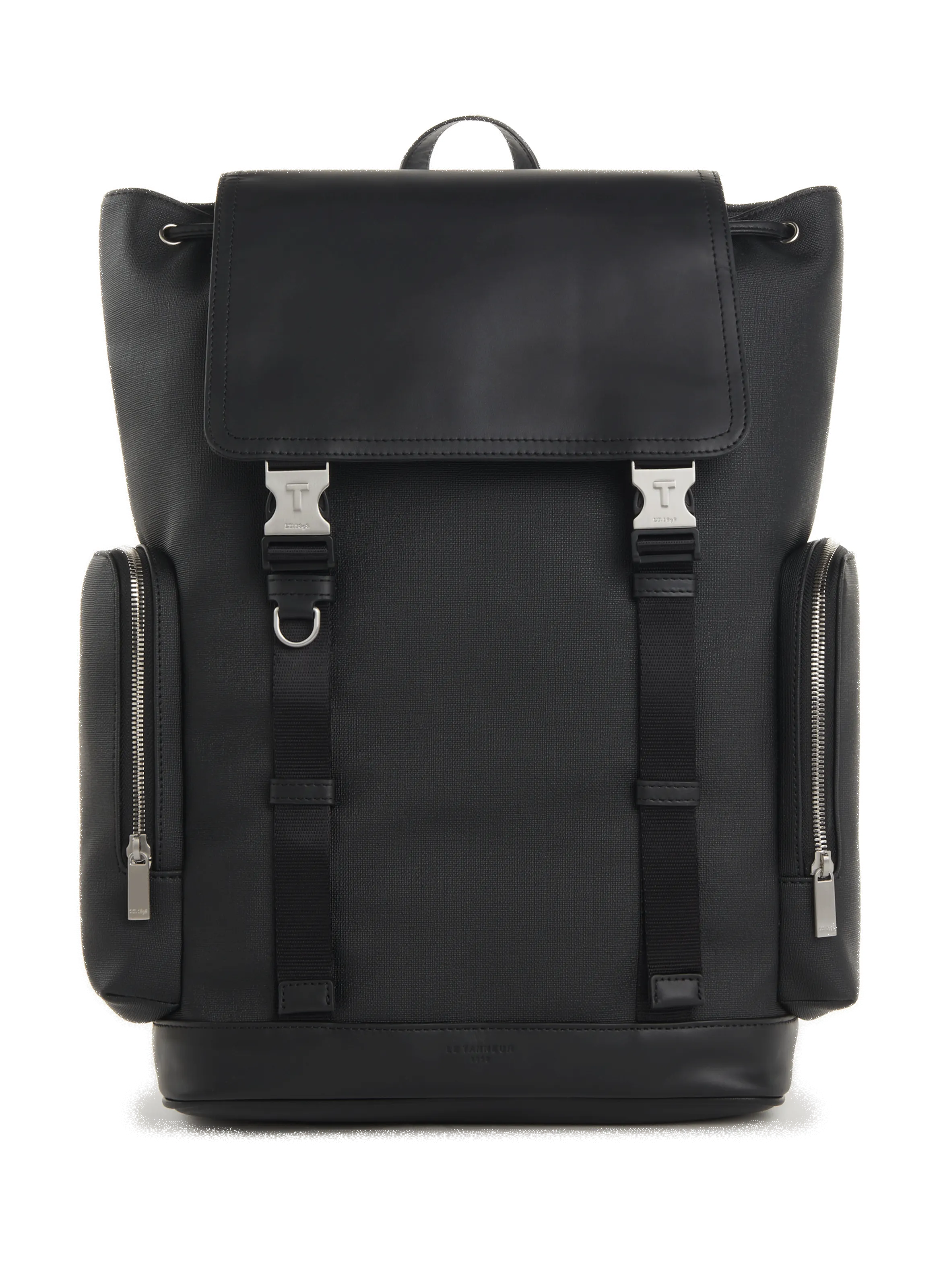 LE TANNEUR  Maurice flap backpack - Black