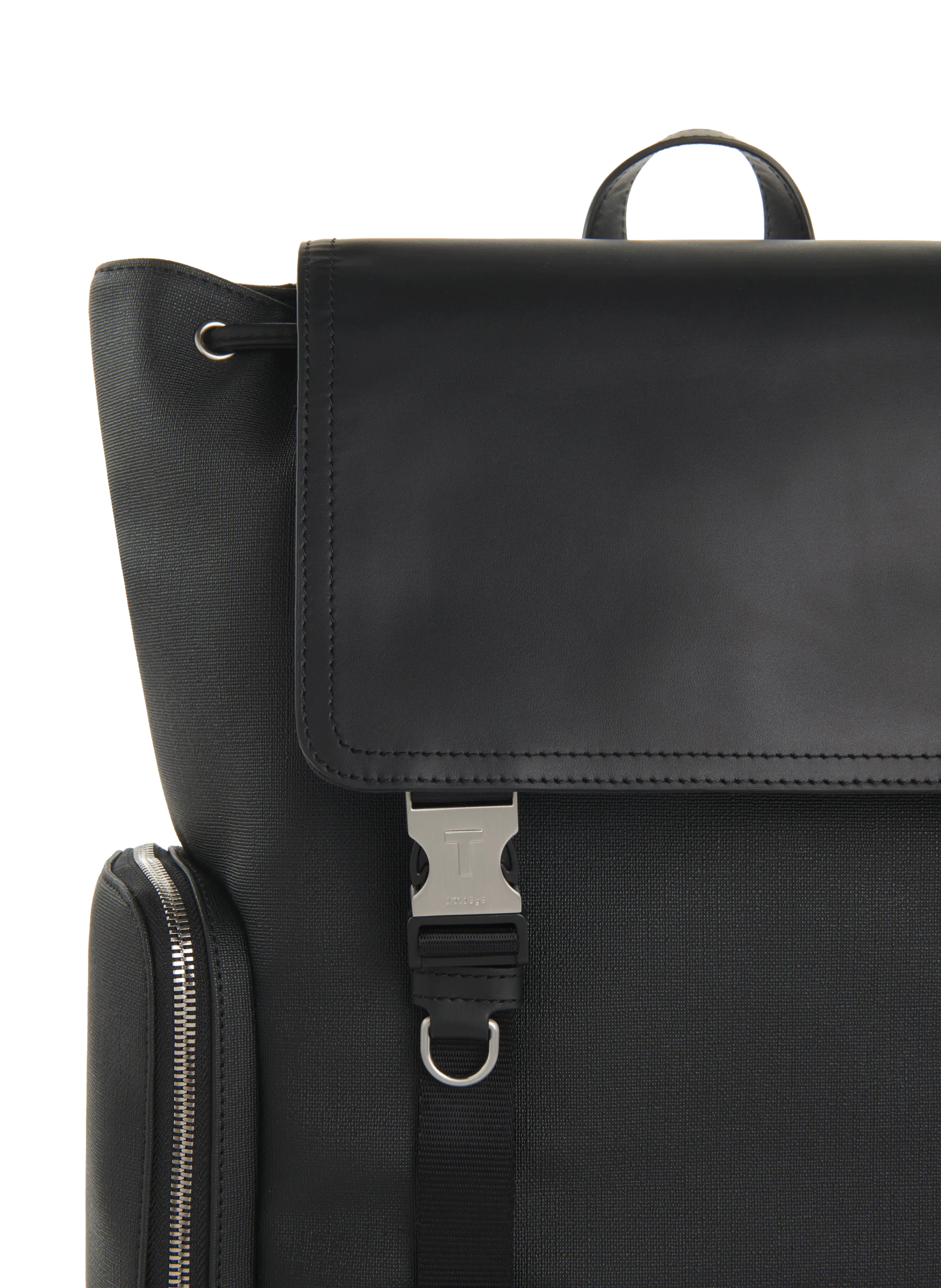 LE TANNEUR  Maurice flap backpack - Black