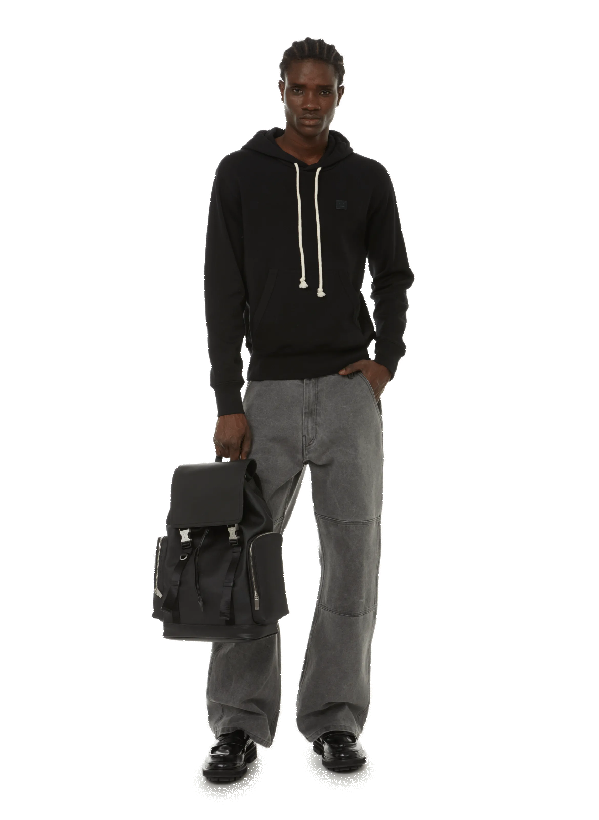 LE TANNEUR  Maurice flap backpack - Black