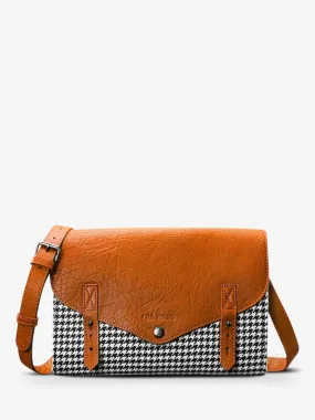 leather woman shoulder bag Orange - L'Indispensable Grand Prix Tangerine | PAUL MARIUS