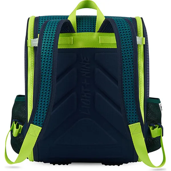 Light + Nine Student Backpack, Surf Lime