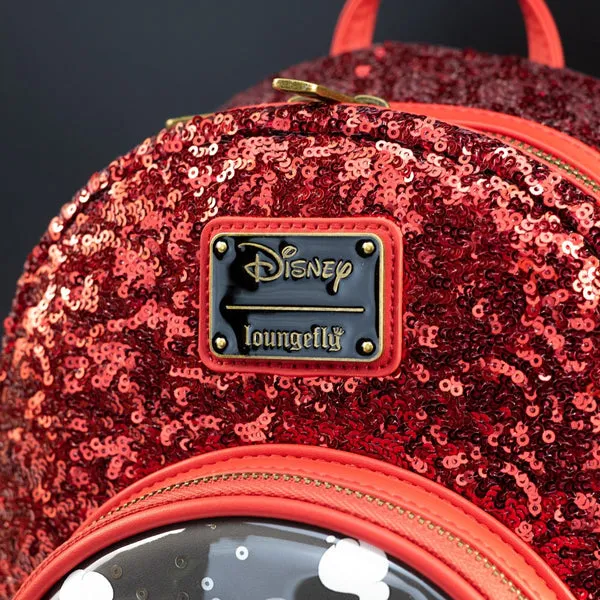 Loungefly x Disney Villains Snow White Evil Queen Snow Globe Mini Backpack