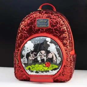 Loungefly x Disney Villains Snow White Evil Queen Snow Globe Mini Backpack