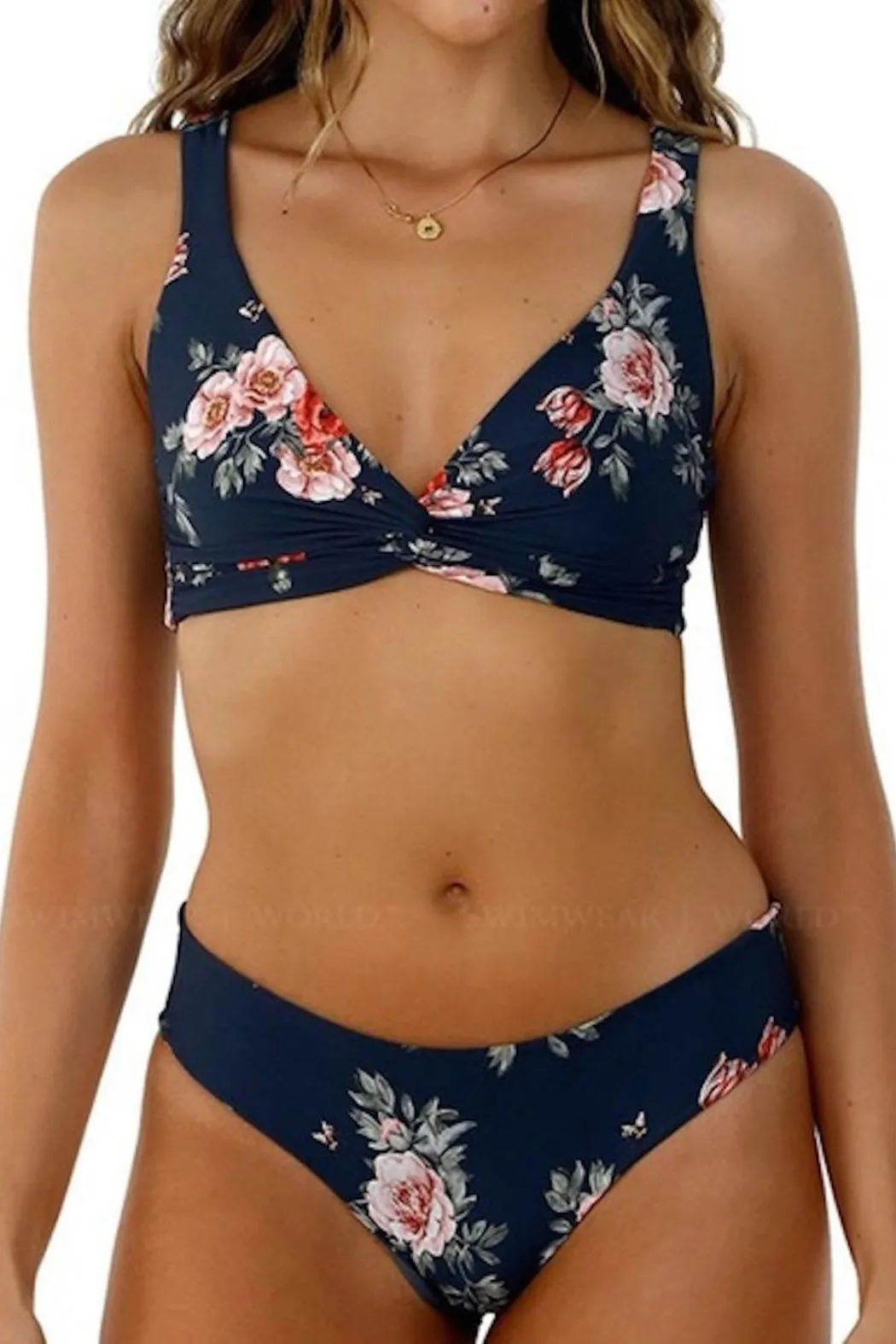 M Time To Bloom Knot Bikini