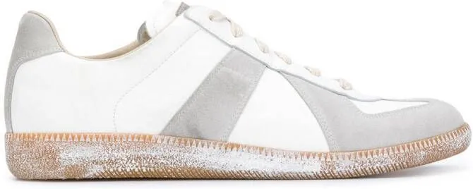 Maison Margiela Replica low-top leather sneakers White