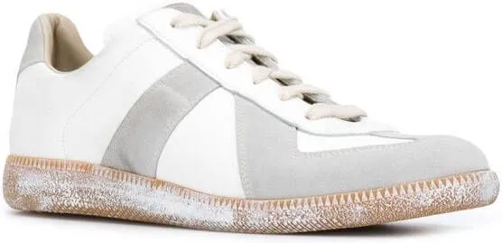 Maison Margiela Replica low-top leather sneakers White